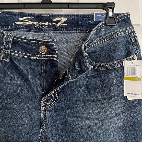 Seven 7 jeans as 14 boot cut NWT - Picture 2 of 7